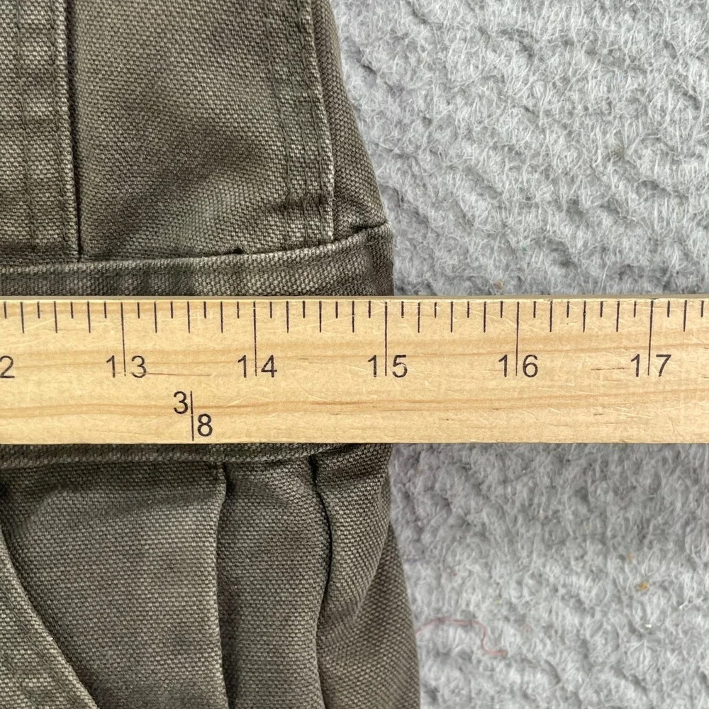 Berne Insulated Bib Overalls Kids XS Olive Drab Quilted Lined Duck Canvas Linned